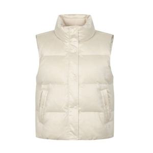 [팬텀]겨울 여성 스웨이드 덕다운 점퍼 베스트 / 221E4JV102_IV_