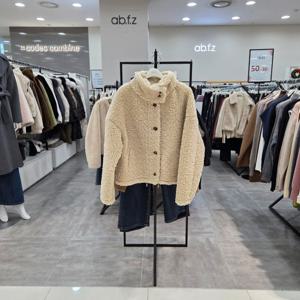 [ab.f.z]AFA1HF35/하이넥 뽀글이 루즈핏 숏 점퍼-IC