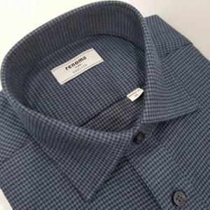 [레노마셔츠]일반핏/트위스트얀 미니 체크 긴소매 셔츠 RMWSGP05