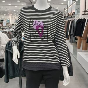 [샤트렌]밑단에스트링있는라운드 티셔츠HCFSTS802