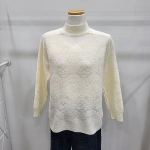 [밸리걸]레이스 모크넥 시스루니트(616430)