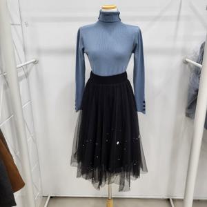 [밸리걸]진주포인트 밴딩 샤 스커트 (489220)