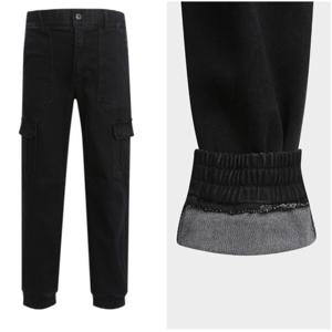 [버커루]공용 [인기] 카고 기모 데님 조거 BKB255DP248P_US