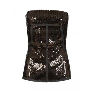 [RICK OWENS] 라프리마 여성 데님 뷔스티에 탑 위드 시퀸 RP01F6127SRAKM3 0994 블랙 /15