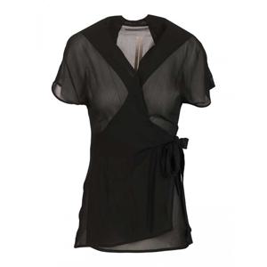 [RICK OWENS] 라프리마 여성 랩 숏 슬리브 탑 RP01F6233G 09 블랙 /15