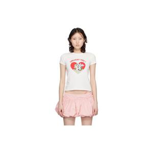 겐조 티셔츠 오프 화이트 겐조 파리 겐조 카툰 클래식 티셔츠 261387F110006