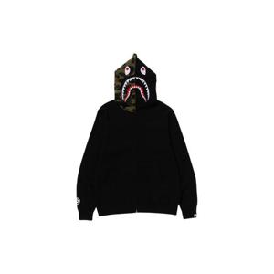 베이프 샤크 풀 집 후드 블랙 0ZXSWM115012L