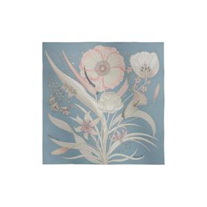 에르메스 부케 파이널 스카프 90 블루 진 로즈 빨 그리 뻬를르 H004283S05