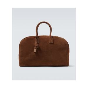 생로랑 Bowling 라지 스웨이드 더플 백 P01142355