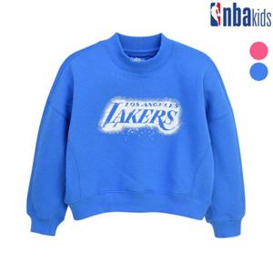 [NBA KIDS]여아 LAL 스노우 크롭 맨투맨 티셔츠 (K194TS601P)