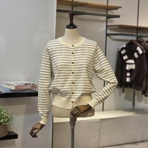 [반에이크]VB5YKCMG02Z_잔 스트라이프 가디건