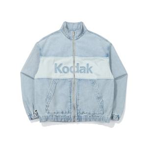 코닥 컬러블럭 데님 빅로고 자켓 B1 K5123EJK14 BLU