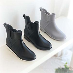 여성용 앵클 레인 부츠 캐주얼 낚시 잡업화 장화
