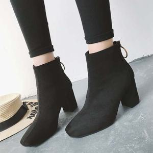 가을여성 구두 스웨이드 앵글부츠 숏부츠 미들힐