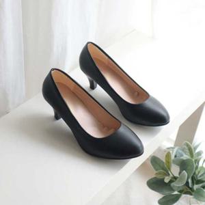 하객 면접 구두 선물 단체 신발 미들힐 오피스 패션