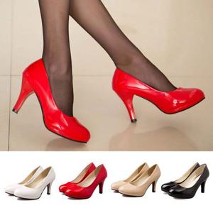 여성화 출근패션 정장구두 데이트 9센티 에나멜 힐