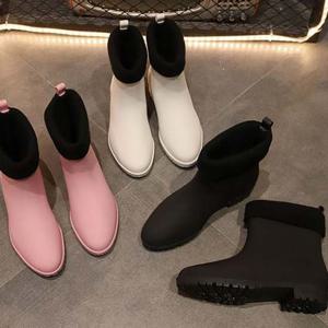 여성신발 미들 기모내피장화 레인부츠