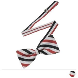 삼색 스트라이프 보타이