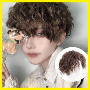 남자 자연스러운 파마 스타일리쉬 가발 펌스타일 웨이브 미용 패션 코디 모델