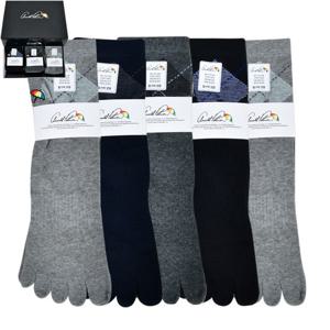 아놀드파마 신사 아가일 발가락 단목 양말0080ye