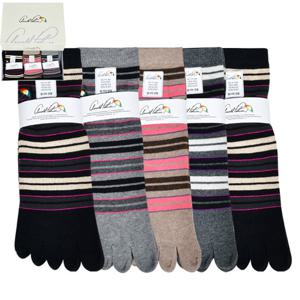 아놀드파마 스트라이프 디자인 숙녀 링글 파일 발가락 단목 양말0086sk