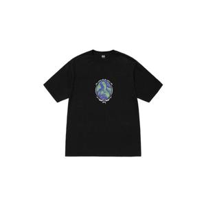 Stussy스투시 비너스 오발 피그먼트 다이드 티셔츠 블랙 1905029