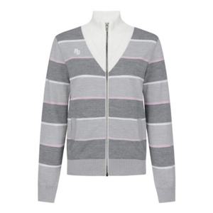 파리게이츠골프자켓 NQC 521D1SD103_GY [24 SPRING] 여성 브이넥 레이어드 방풍 집업 가디건