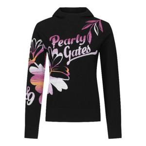 파리게이츠골프긴팔티 NQC 521D1SR201_BK 여성 컬러풀 플로럴 후드 니트