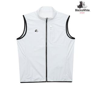 [블랙앤화이트] 남성 여름 트리코트 펀칭 믹스 베스트 1002GCOE_WHITE