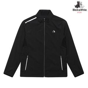 [블랙앤화이트] 남성 여름 잔체크 메쉬 패치 점퍼 1172GAGJ_BLACK