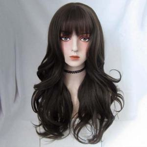 자연스러운 레이어드웨이브 긴머리 여자 통가발