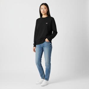 메종키츠네 트리컬러 폭스 패치 남녀공용 스웨트셔츠 AU00501KT1003 BK