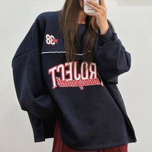 나야홍 / 아이우먼 기모프로젝트선맨투맨 GBV994M601 빅사이즈