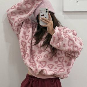 나야홍 / 아이우먼 퐁퐁하트양털맨투맨 GBV980M601 빅사이즈