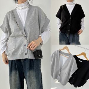 나야홍 / 위쉬몰 RA 오버핏숄더기모조끼(V636H601) 빅사이즈