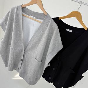 나야홍 / 빅사이즈베스트 V636L601 하트라벨브이넥조끼 RA