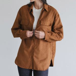 나야홍 / 아이우먼 보들스웨이드블라우스 WBV424M601 빅사이즈