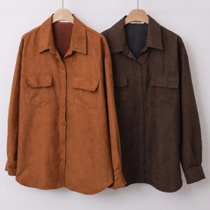 나야홍 / 빅사이즈블라우스 V424L601 소프트스웨이드블라우스 W