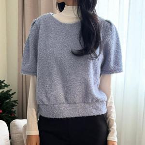 나야홍 / 빅사이즈 601 별빛소매퍼프블라우스 DYPX028