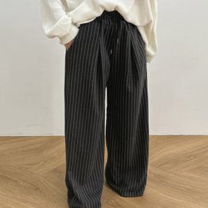 나야홍 / 아이우먼 편한흰색세로줄팬츠 GBV995M601 빅사이즈