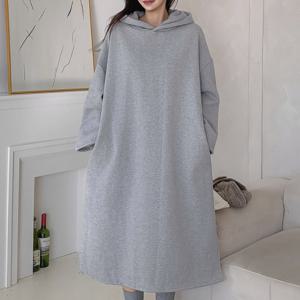 나야홍 / 빅사이즈 601 빅후드기모포켓원피스 DYYV972