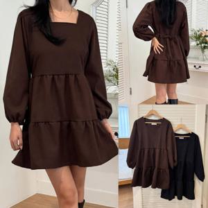 나야홍 / 위쉬몰 YP 스퀘어매듭캉캉원피스(V836H601) 빅사이즈