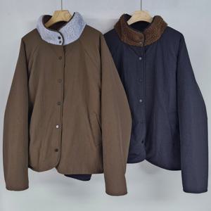 나야홍 / 빅사이즈아우터 X002L601 부기누빔리버시블점퍼 SM