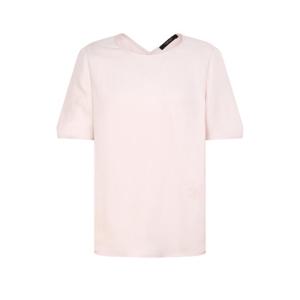 질스튜어트 뉴욕 여성 25SS 핑크 로고자수 반팔블라우스 WJBL5B730P1