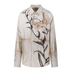 피에르루이마샤 플로럴 루즈핏 셔츠 ALOE SCML10643 517717 101