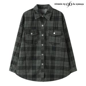 [보니스팍스]체크 투 포켓 데일리 긴팔 셔츠 자켓 (NQ1JK006L0)