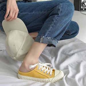 여성 스니커즈 뮬운동화 여름 여행 휴가 캐주얼 코디