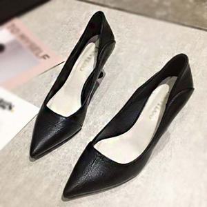 심플 베이직 스틸레토 하이힐 펌프스 여성 구두 7cm