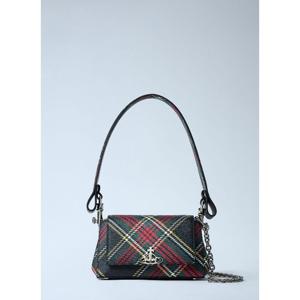 비비안웨스트우드 로고 플라크 헤이즐 스몰 플랩 숄더백 460300