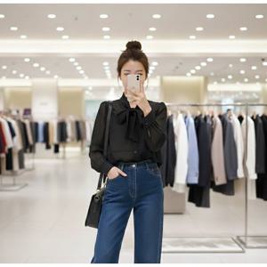 [숲]오간자 타이 블라우스  SC3LSM11